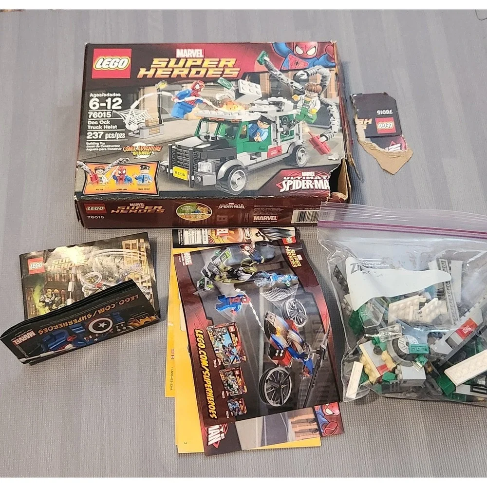 LEGO 76015 Doc Ock Truck Heist Marvel Heroes Ultimate Spider-Man INCOMPLETE
